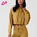 Get cozy and trendy with our crop hoodie. The relaxed fit and comfortable fabric make this hoodie perfect for lounging or running errands, while the trendy crop design adds some edge to your look.