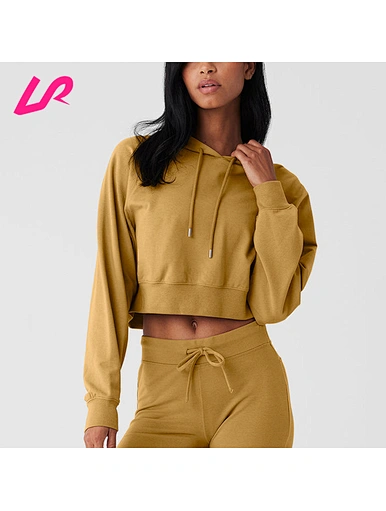 Get cozy and trendy with our crop hoodie. The relaxed fit and comfortable fabric make this hoodie perfect for lounging or running errands, while the trendy crop design adds some edge to your look.